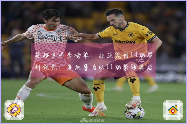 英超金手套榜单：拉亚凭借14场零封领先，多纳鲁马以11场紧随其后