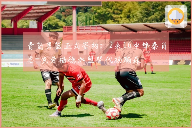 青岛男篮正式签约：2米16中锋泰肖恩-克劳福德加盟替代杨瀚森